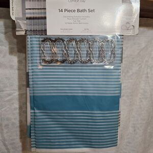 Comfort Bay Shower Curtian & Hooks